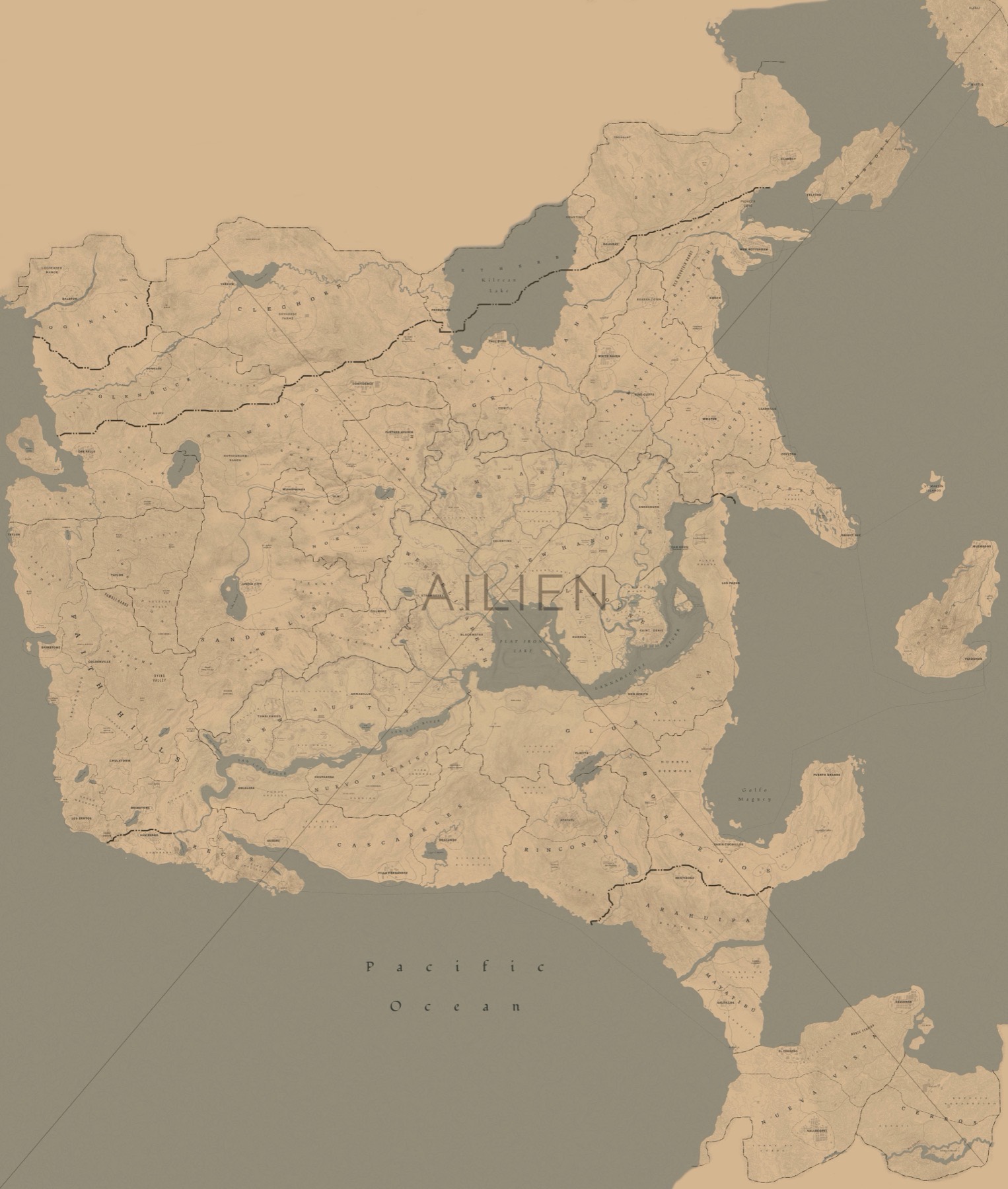 A Huge Fan-Made RDR3 Map