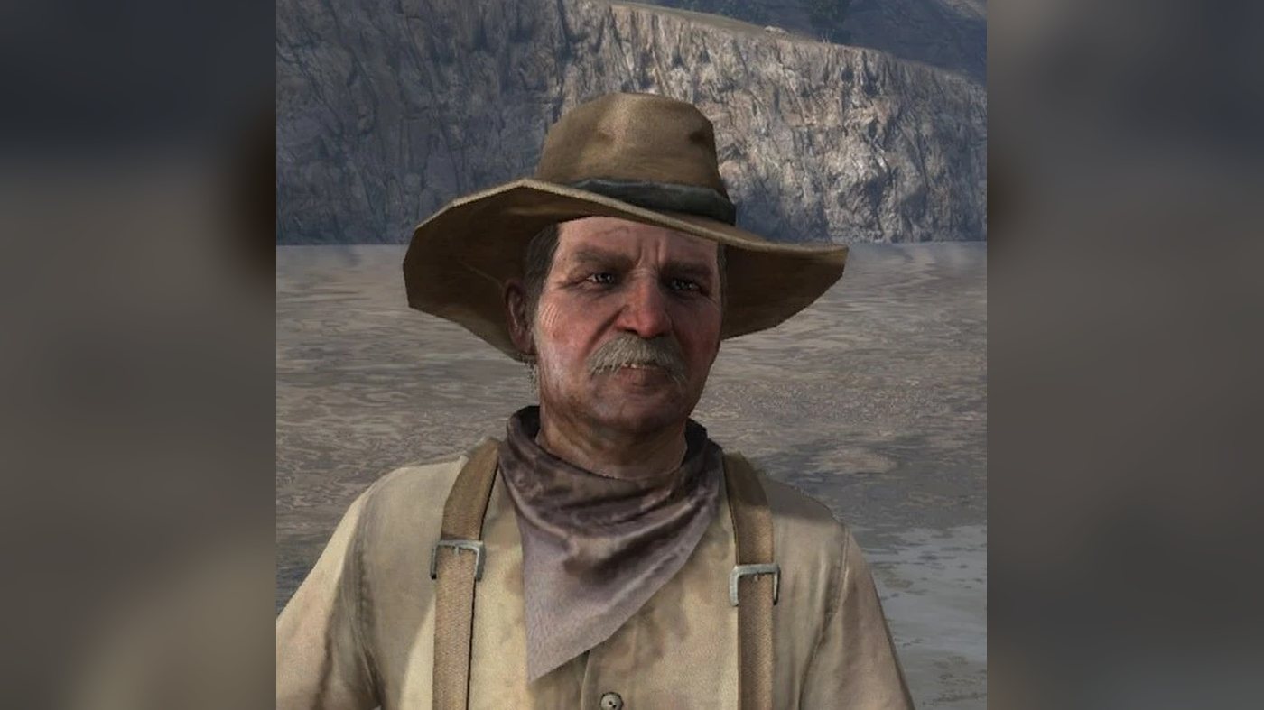 Ross in a wide-brimmed hat and neckerchief
