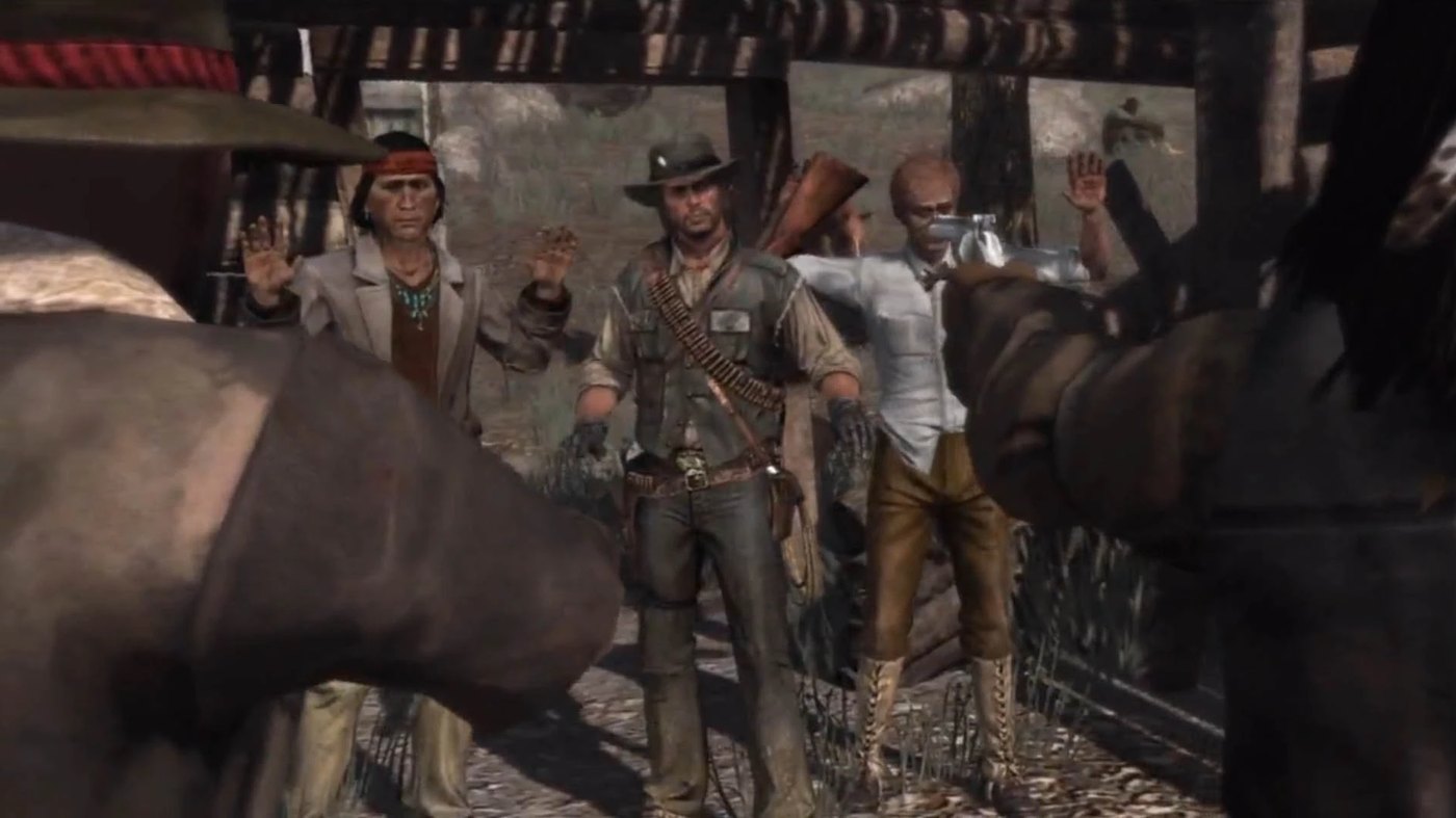 Nastas, John Marston and Harold MacDougal held at gunpoint