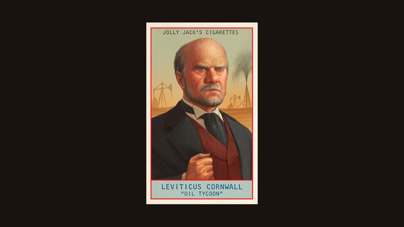Cigarette card of Leviticus Cornwall