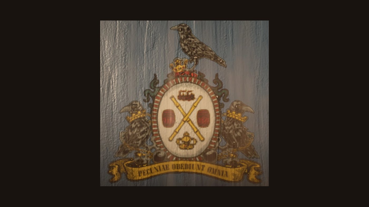 Seal with the motto Pecuniae Obediunt Omnia