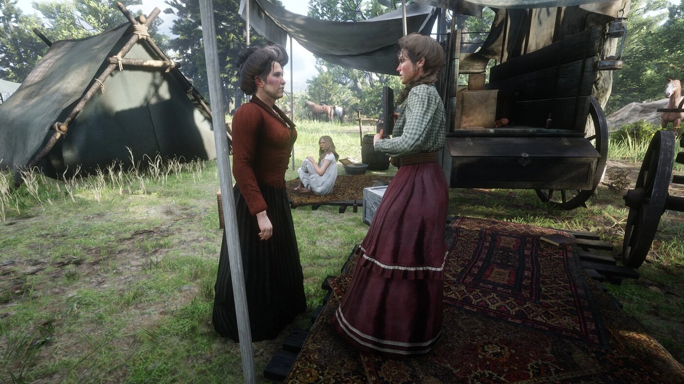 Susan Grimshaw at the camp