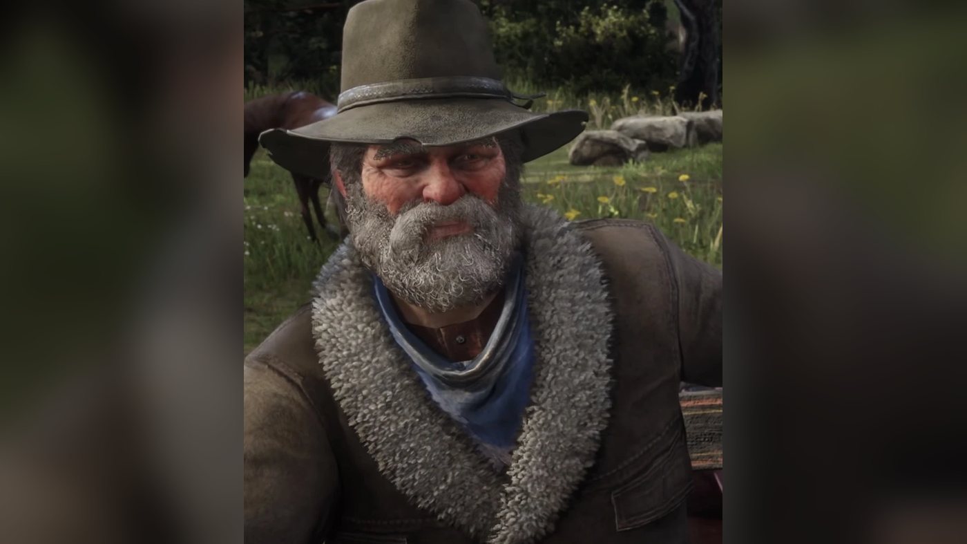 Uncle riding on a wagon seat