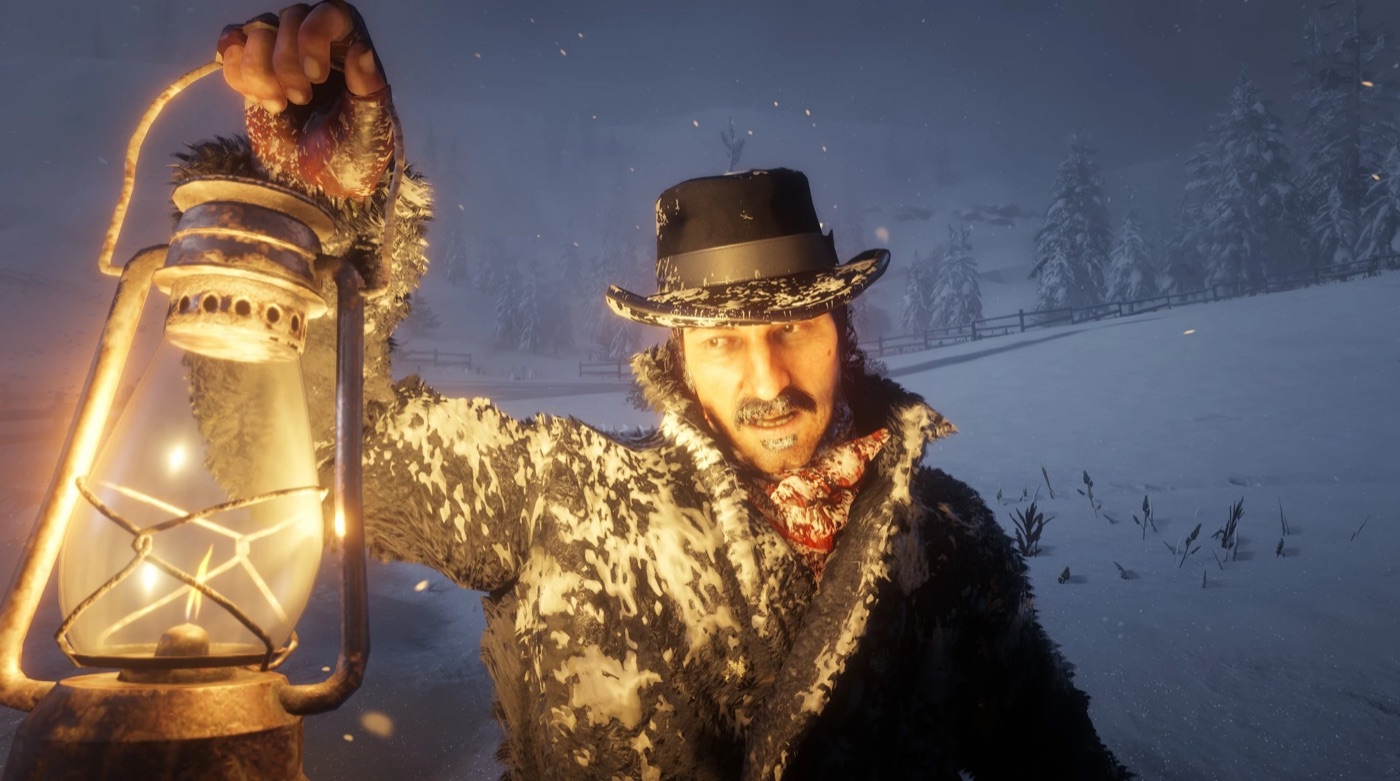 Dutch van der Linde confronting the O'Driscolls in the snow