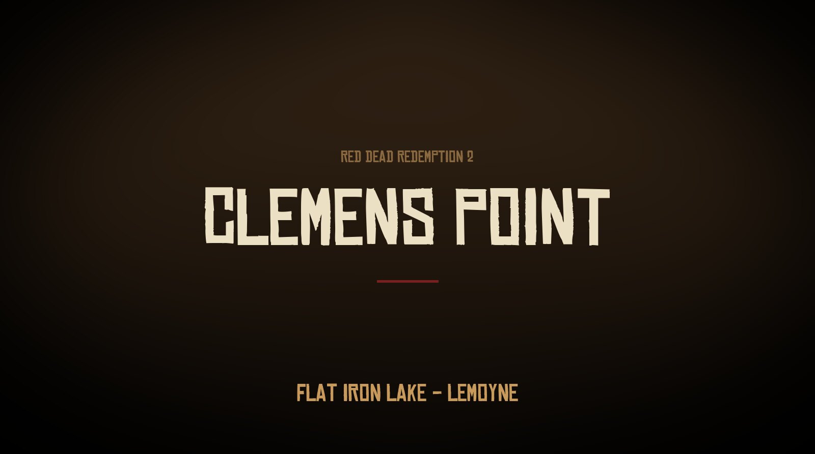 The Van der Linde gang's lakeside camp at Clemens Point on Flat Iron Lake in Lemoyne
