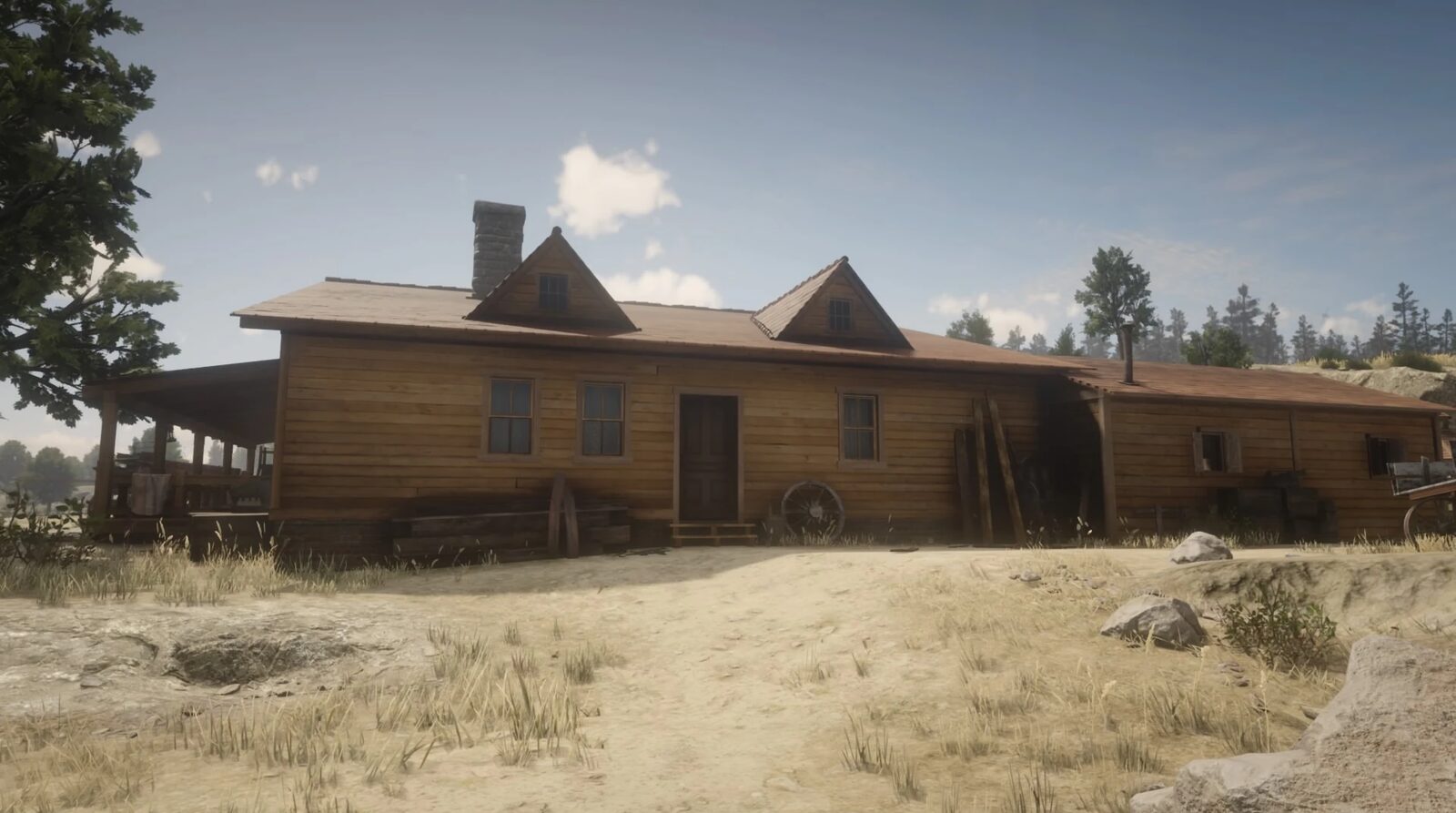 The ranch house at Beecher's Hope in Red Dead Redemption 2